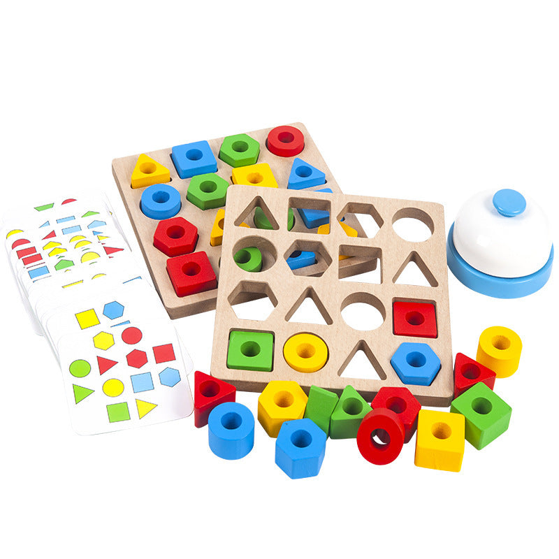 Geometric Pairing Blocks Leisure Board Game Toys - Cindi Book