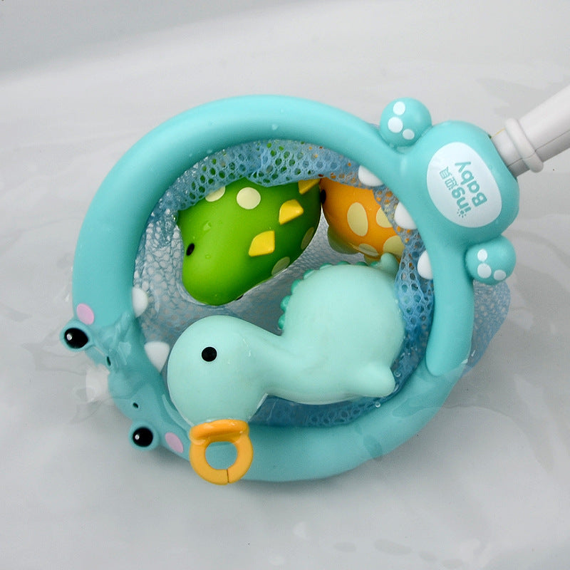Bath Toy Dinosaur Fishing Fishing Toy Can Spray Water Pinch Called Fishing Net - Cindi Book