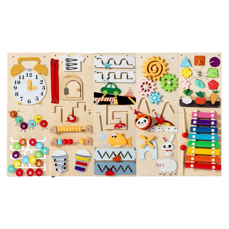 Baby Early Education Enlightenment Multi-functional Wall Game Children's Exploration Cognitive Exercise - Cindi Book