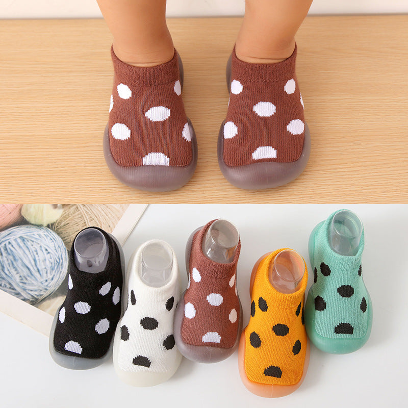 Baby Round Dot Style Comfortable Breathable Toddler Sock Shoes - Cindi Book