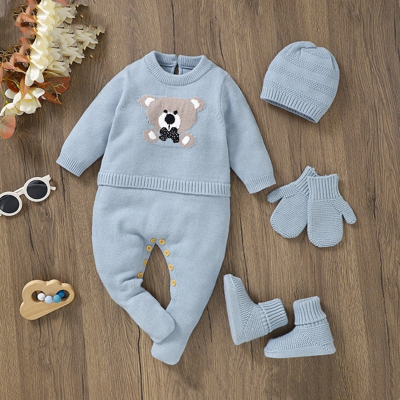 One-Piece Rompers Jumpsuit Men's Jumpsuit Hat Set
