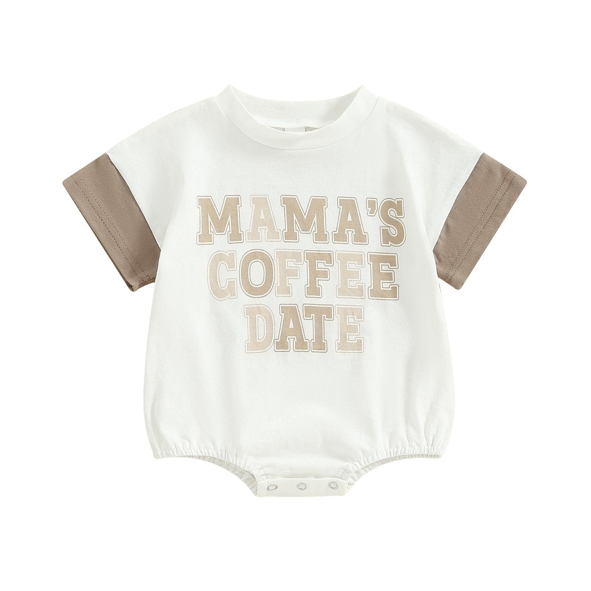 Father's Day Mother's Day Letter Multicolor Printing Short Sleeve Rompers Romper - Cindi Book