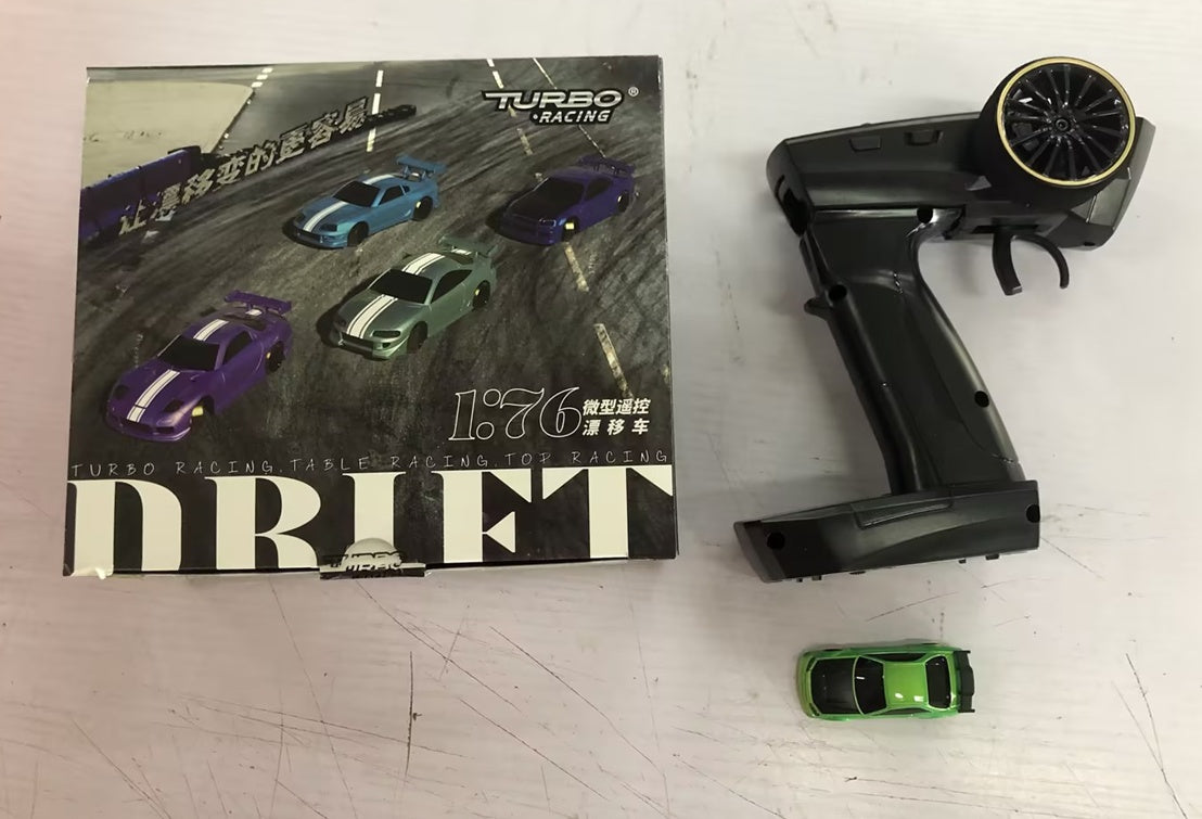 Turbo Racing 1vs76 C64 Drift RC Car With Gyro Radio Full Proportional Remote Control Toys RTR Kit For Kids And Adults - Cindi Book