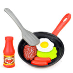 Children Play House Pan Spatula Steak Kitchen Toy Set - Cindi Book