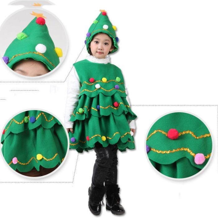 Children's Christmas Tree Performance Dance Costumes - Cindi Book