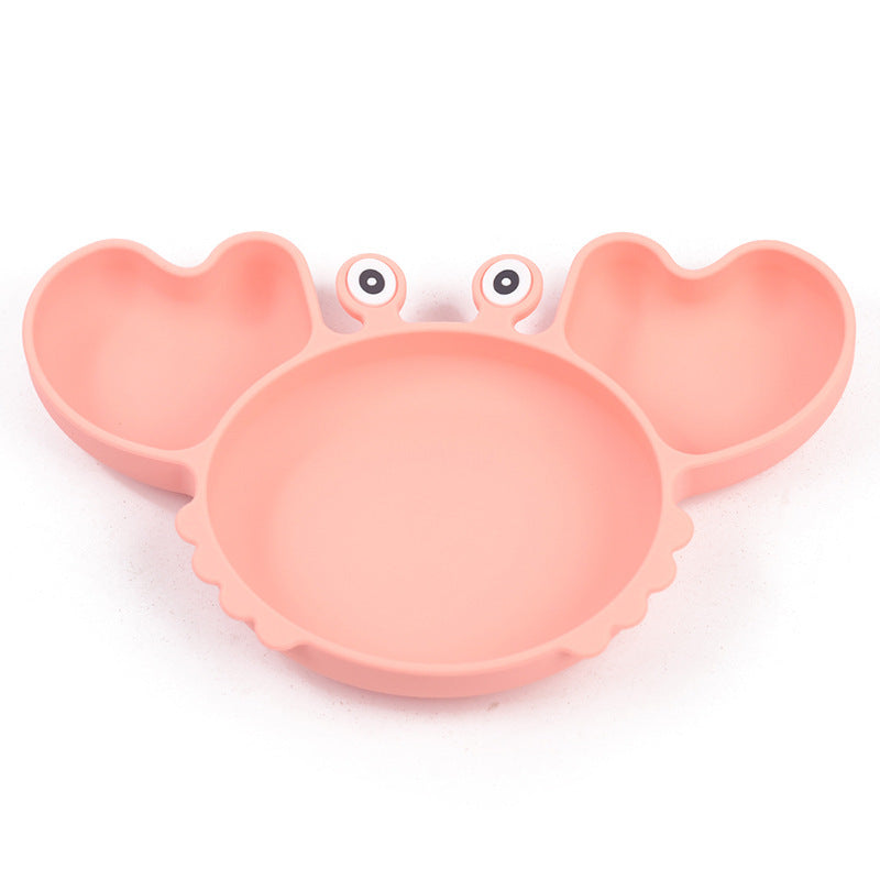 Silicone Split Cutlery Crab Plate For Infants - Cindi Book