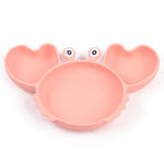 Silicone Split Cutlery Crab Plate For Infants - Cindi Book