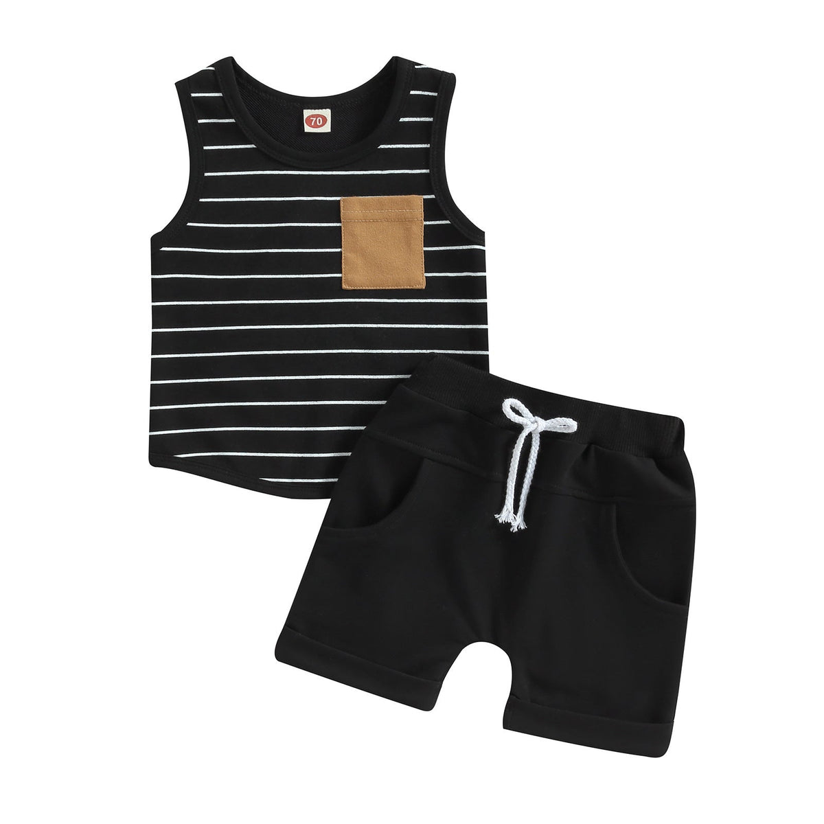 Boys' Stripes Vest Suit European And American - Cindi Book