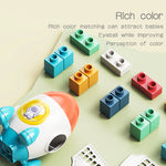 Aerospace Orbital 71 Large Particle Children's Slide Assembled Building Blocks - Cindi Book