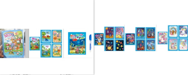Children's Creative Magic  Water Painting Book - Cindi Book