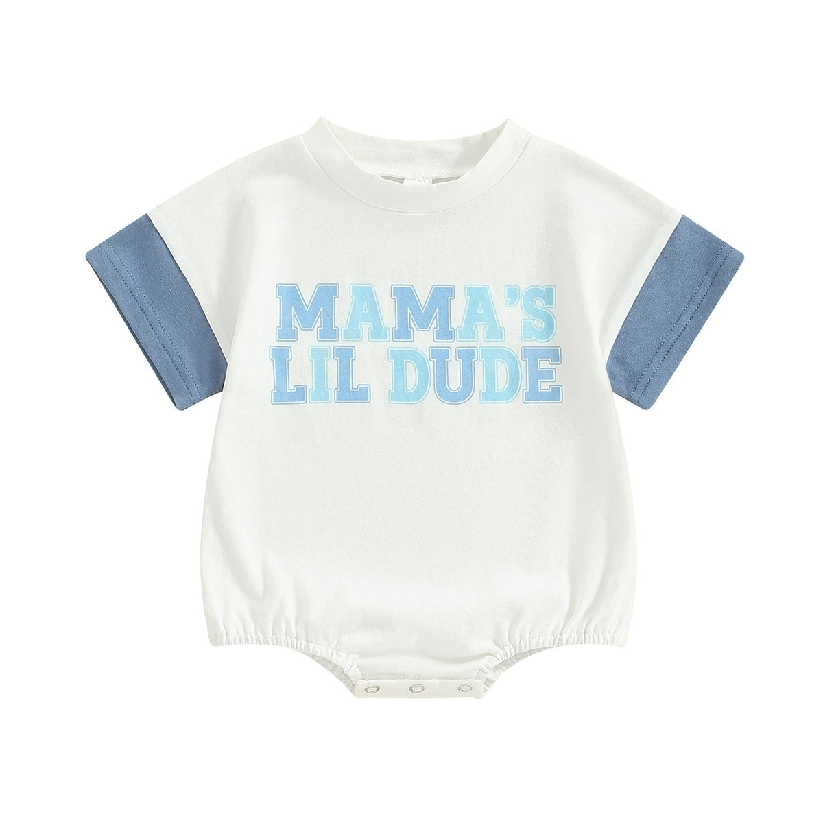 Father's Day Mother's Day Letter Multicolor Printing Short Sleeve Rompers Romper - Cindi Book