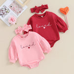 Children's Solid Color Romper Hair Band Set - Cindi Book