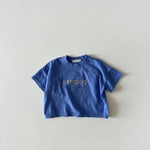 Letter Crew Neck Short Sleeve Simple - Cindi Book