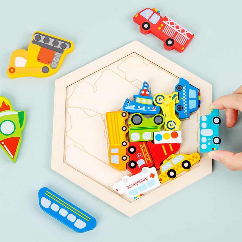 Children's Animal Fruit Creative Three-dimensional Puzzle Puzzle Educational Toys - Cindi Book