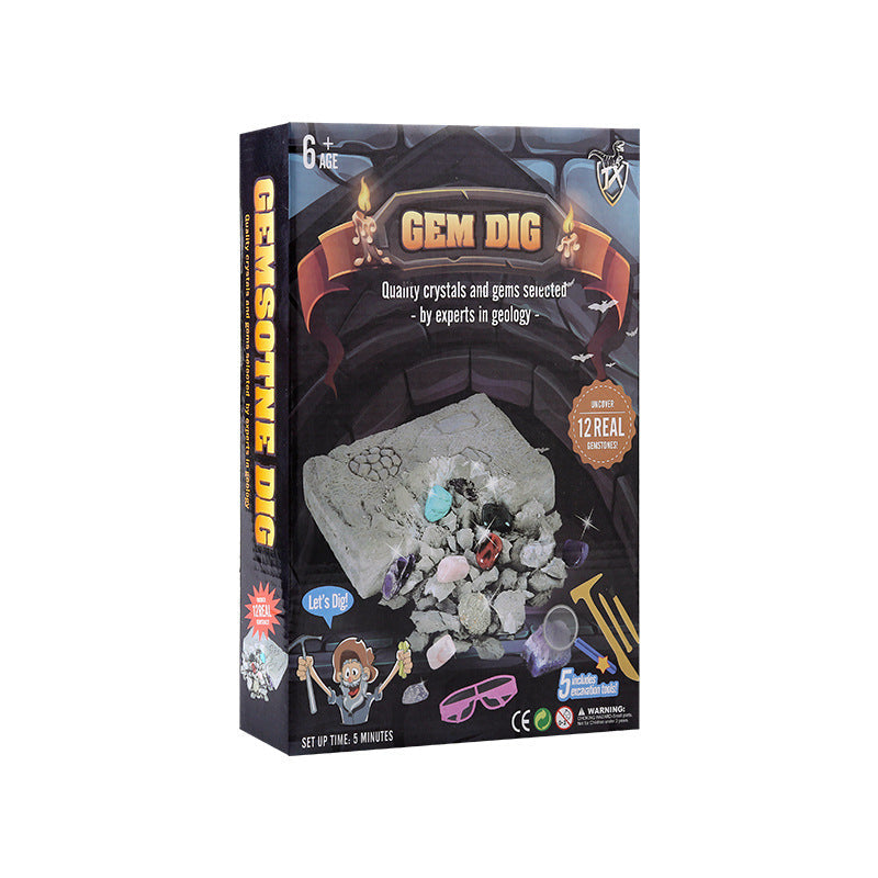 Gem Dig Kit Dig Up 17 Gems STEM Science &amp Educational Toys Make Great Kids Activities - Cindi Book