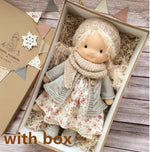 Handmade Plush Doll Golden Curly Girl Finished Product - Cindi Book