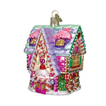 Old World Christmas Cupcake Cottage Ornament - hand-blown glass Christmas tree ornament (view 3)