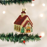 Old World Christmas Christmas Chapel Ornament - hand-blown glass Christmas tree ornament