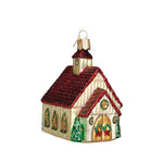Old World Christmas Christmas Chapel Ornament - hand-blown glass Christmas tree ornament (view 3)