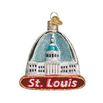 Old World Christmas St. Louis Arch Ornament - hand-blown glass Christmas tree ornament (view 4)