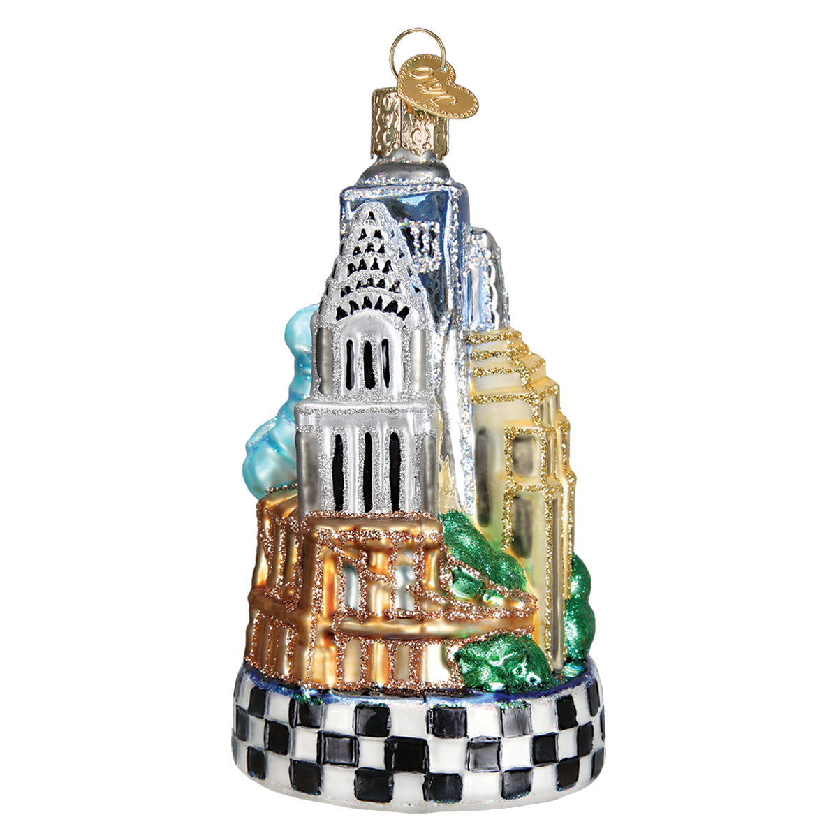 Old World Christmas New York City Ornament - hand-blown glass Christmas tree ornament (view 4)