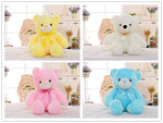 Creative Light Up LED Teddy Bear Stuffed Animals Plush Toy Colorful Glowing Christmas Gift For Kids Pillow - Cindi Book