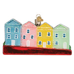 Old World Christmas San Francisco Painted Ladies Ornament - hand-blown glass Christmas tree ornament (view 4)
