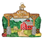 Old World Christmas Our Ranch Ornament - hand-blown glass Christmas tree ornament (view 3)