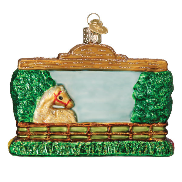 Old World Christmas Our Ranch Ornament - hand-blown glass Christmas tree ornament (view 4)
