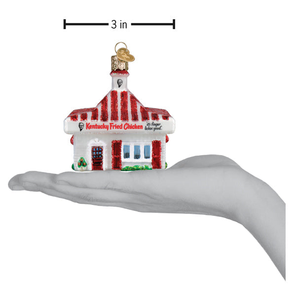 Old World Christmas KFC Restaurant Ornament - hand-blown glass Christmas tree ornament (view 6)