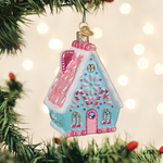 Old World Christmas Confectioner's Cottage Ornament - hand-blown glass Christmas tree ornament