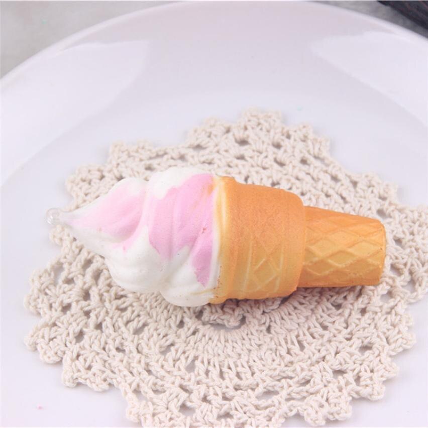 Slow rebound simulation ice cream small torch sweet pendant decompression toy squeezing music - Cindi Book