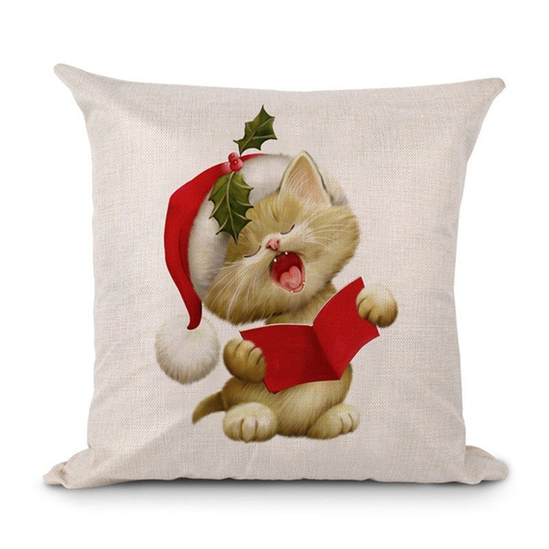 Christmas Hot-selling Home Sofa Office Creative Linen Pillowcase - Cindi Book