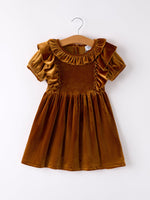 Rylee Faith Designs - Autumn Velvet Girls Dress-Multiple colors available