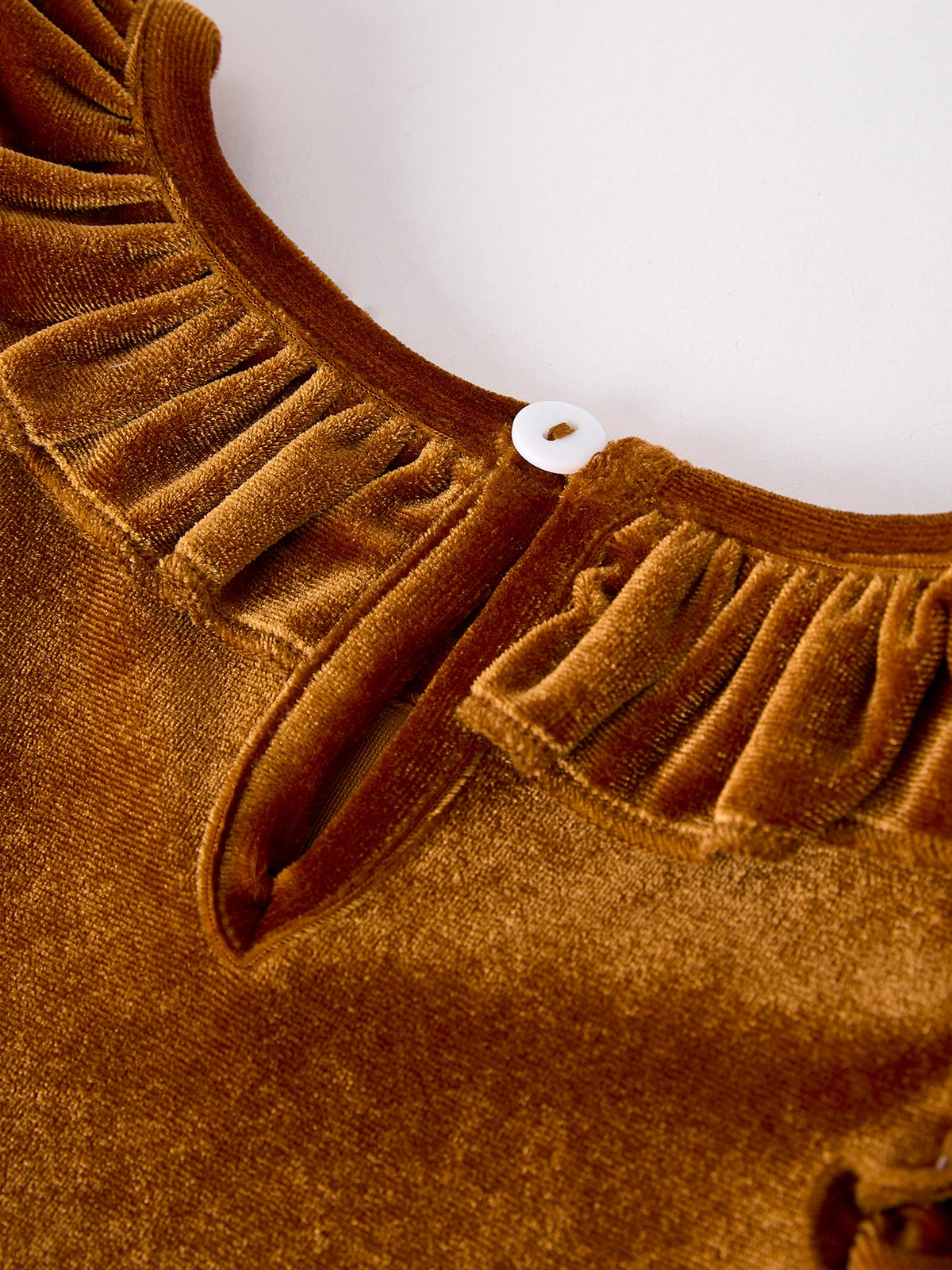Rylee Faith Designs - Autumn Velvet Girls Dress-Multiple colors available - alternate view 6