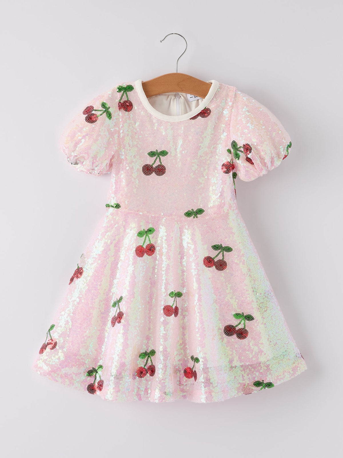 Rylee Faith Designs - Sweet Cherry Sequins Cute Dress - alternate view 10