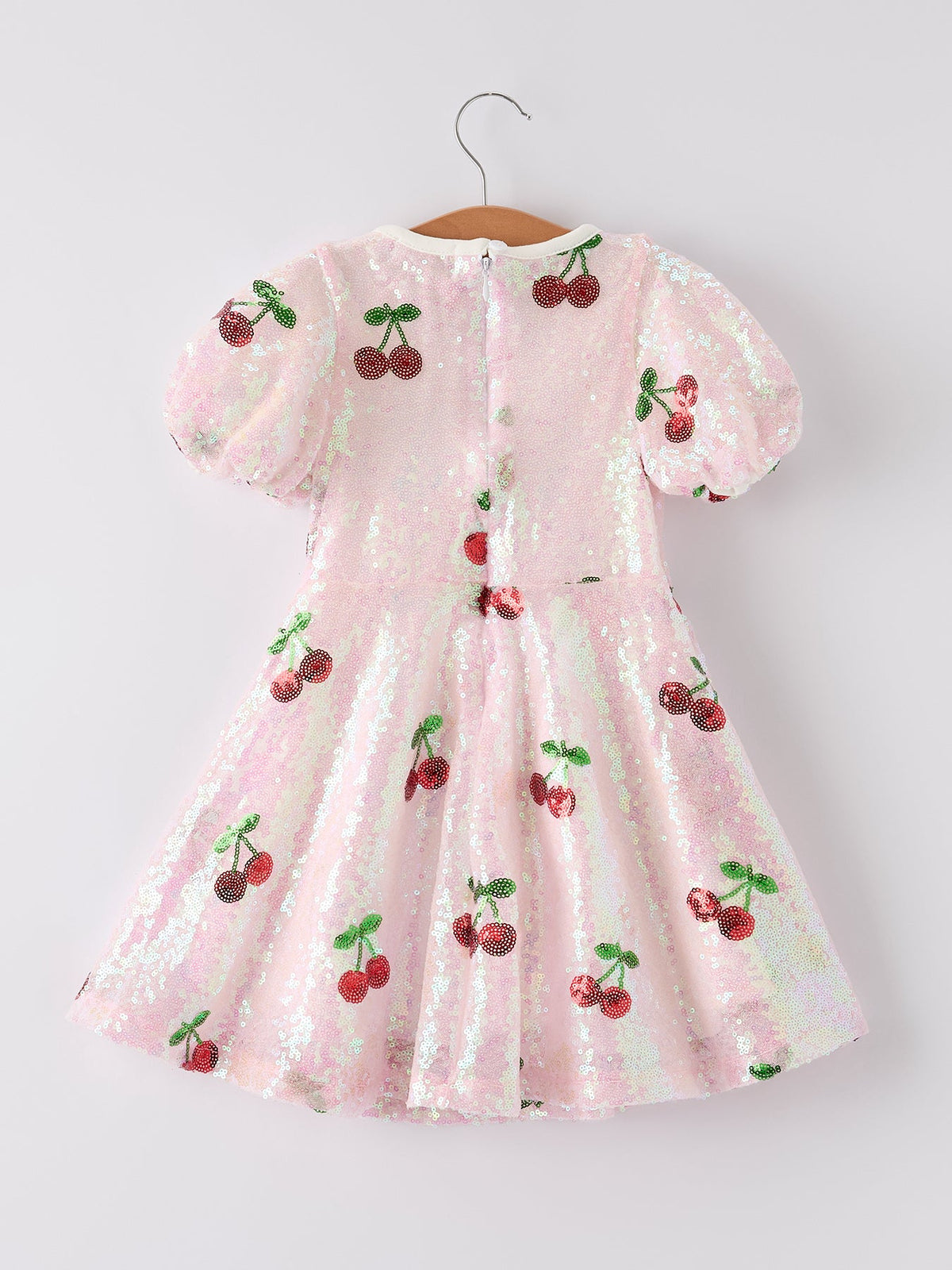 Rylee Faith Designs - Sweet Cherry Sequins Cute Dress - alternate view 11