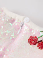 Rylee Faith Designs - Sweet Cherry Sequins Cute Dress - alternate view 13