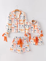 Rylee Faith Designs - Halloween Mommy and Me Bow Print Pajama Set - alternate view 9