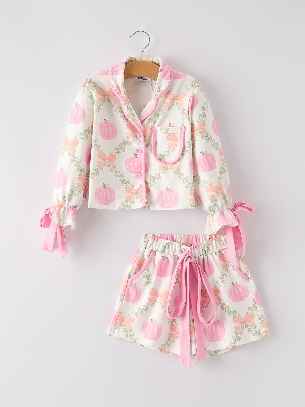 Rylee Faith Designs - Mommy and Me Fall Thanksgiving Pumpkin Pajama - alternate view 8