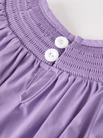 Rylee Faith Designs - Purple Halloween Smock Embroidery Baby Girl Romper - alternate view 4