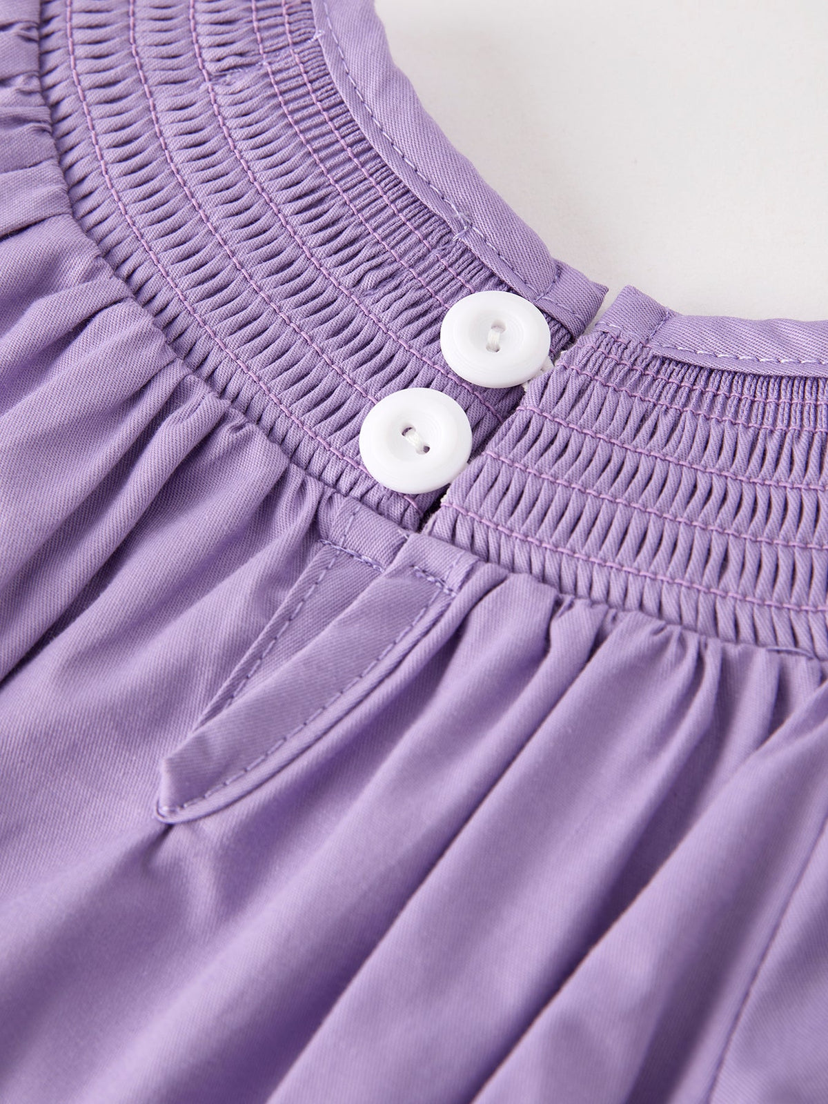 Rylee Faith Designs - Purple Halloween Smock Embroidery Baby Girl Romper - alternate view 4