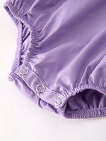 Rylee Faith Designs - Purple Halloween Smock Embroidery Baby Girl Romper - alternate view 5