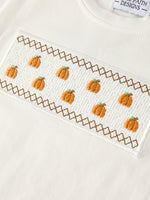 Rylee Faith Designs - Halloween & Thanksgiving Pumpkin Smock Embroidered Plaid Boys 'Set - alternate view 5