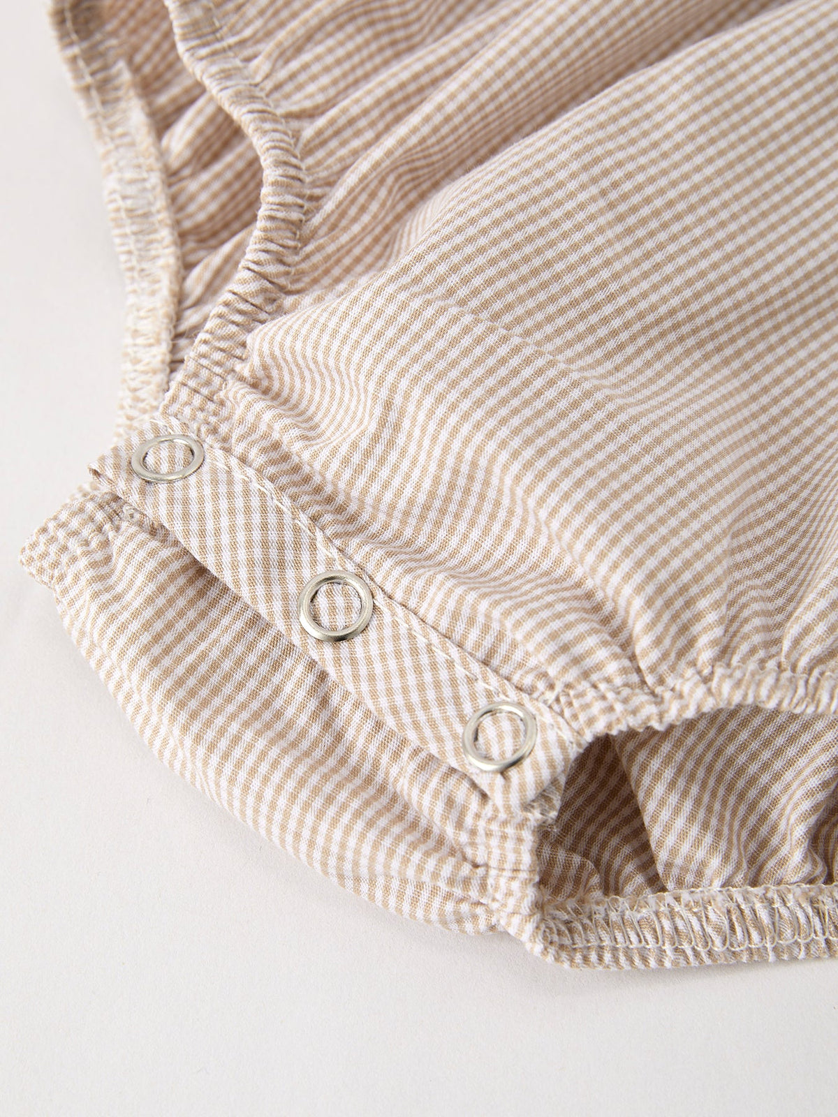 Rylee Faith Designs - Fall Halloween & Thanksgiving Pumpkin Embroidery Smock Plaid Baby Girl Romper - alternate view 11