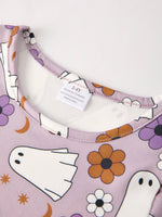 Rylee Faith Designs - 2 Piece Halloween Ghost Striped Girls Dress Set - alternate view 7