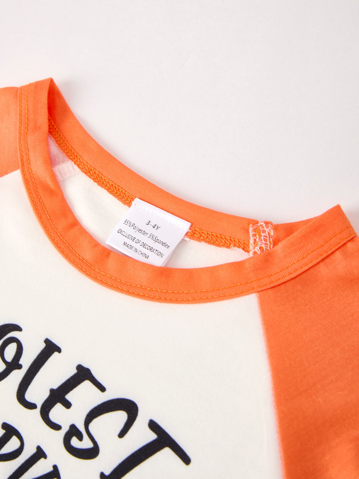 Rylee Faith Designs - Thanksgiving Pumpkin Letters Print Long Sleeve Boys Top - alternate view 3