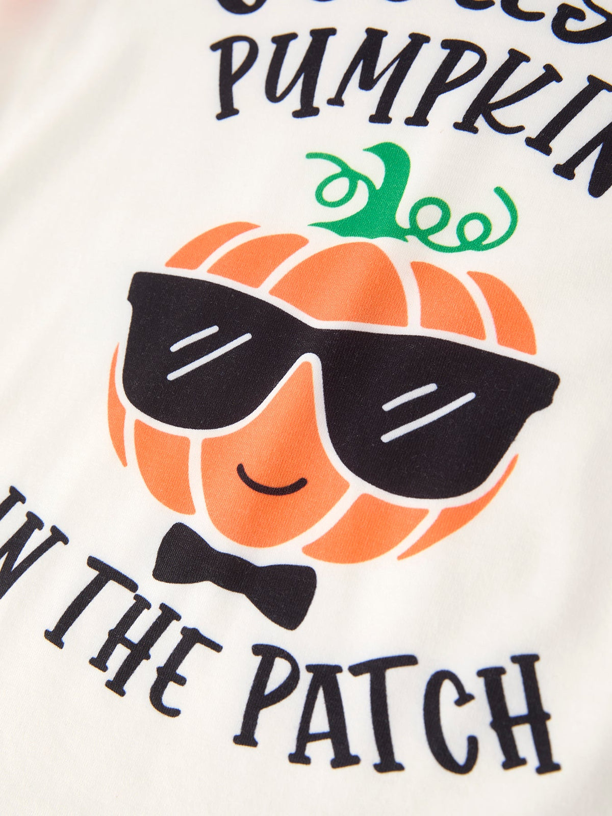 Rylee Faith Designs - Thanksgiving Pumpkin Letters Print Long Sleeve Boys Top - alternate view 4