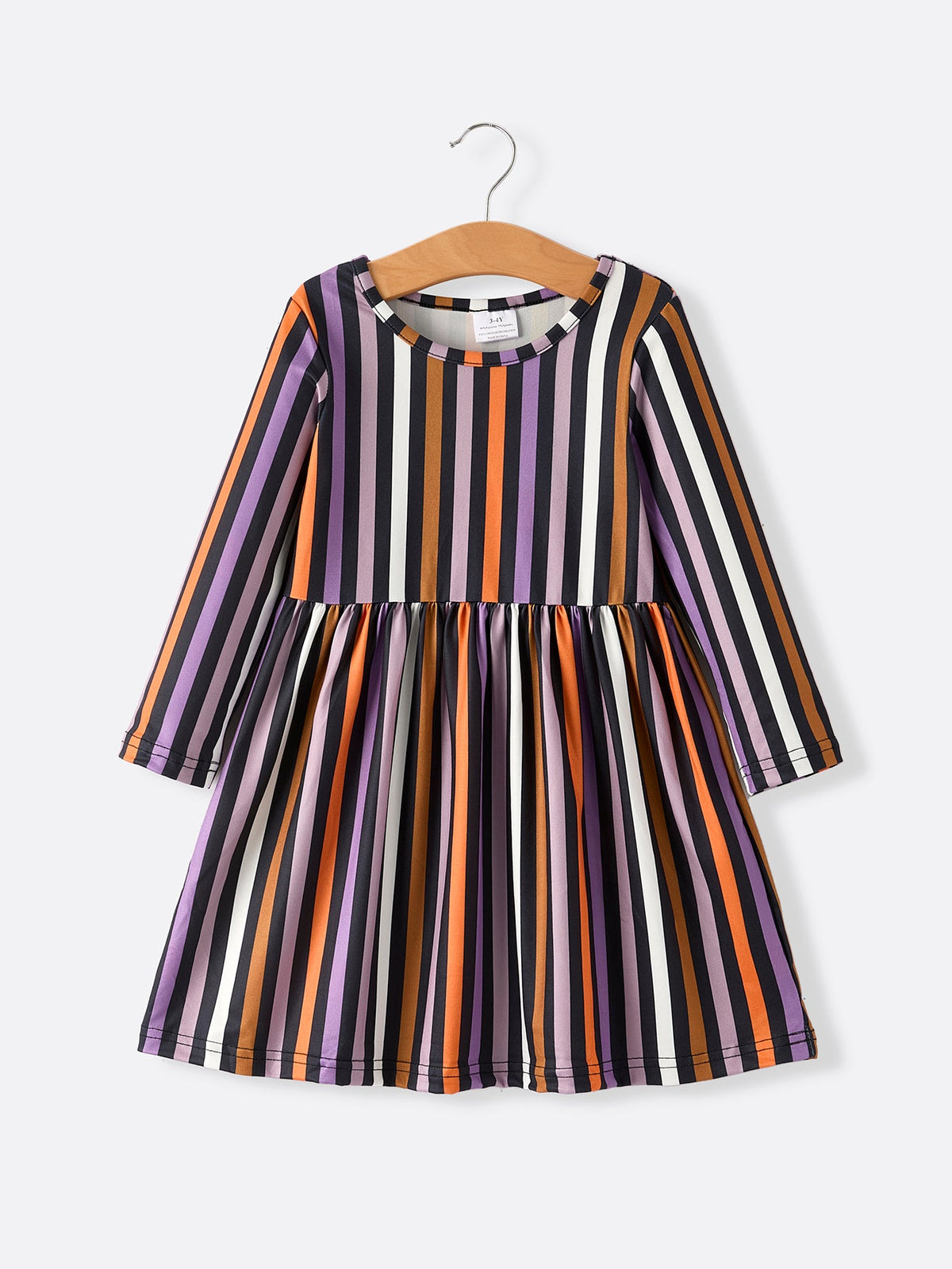 Rylee Faith Designs - 2 Piece Halloween Ghost Striped Girls Dress Set - alternate view 3