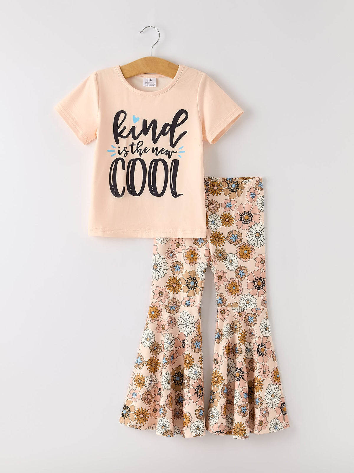 Rylee Faith Designs - Girls Letter Print Top + Floral Pattern Pants - alternate view 6
